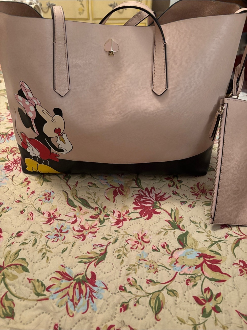 KS X Minnie Mouse Tote with Wristlet